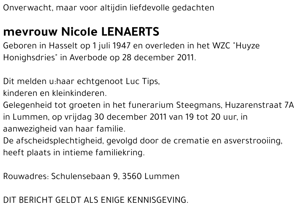 Nicole Lenaerts