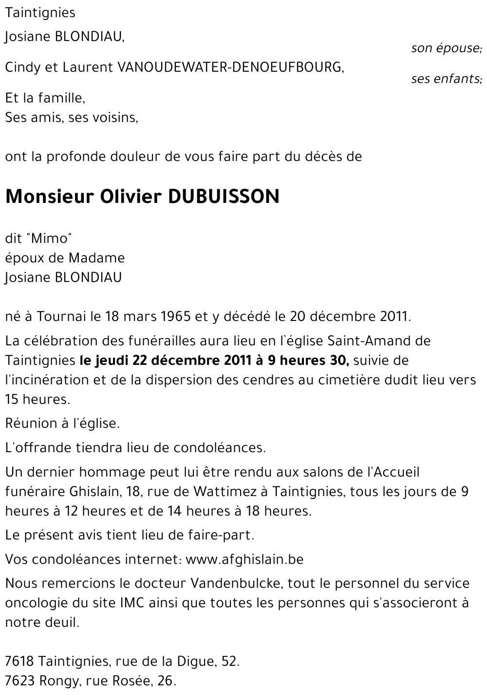 Olivier DUBUISSON