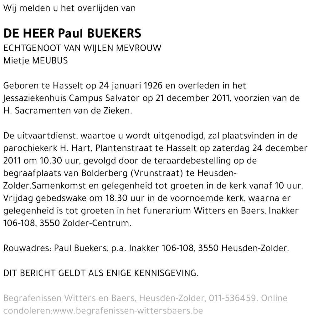 Paul Buekers