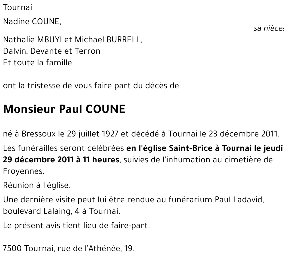 Paul COUNE
