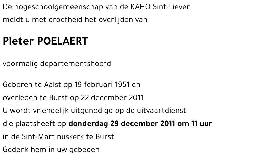 Pieter POELAERT