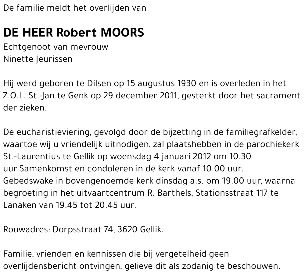 Robert Moors