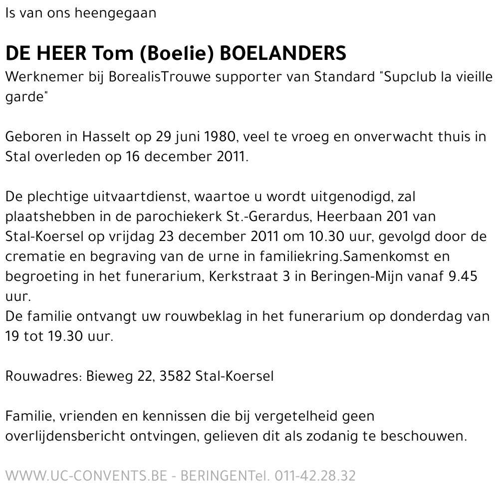 Tom Boelanders