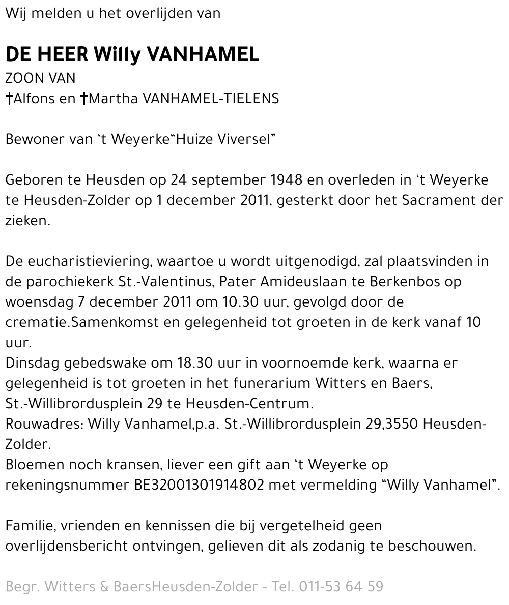 Willy Vanhamel