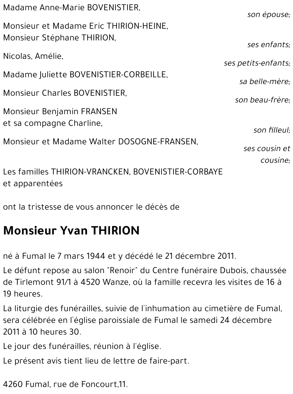 Yvan Thirion