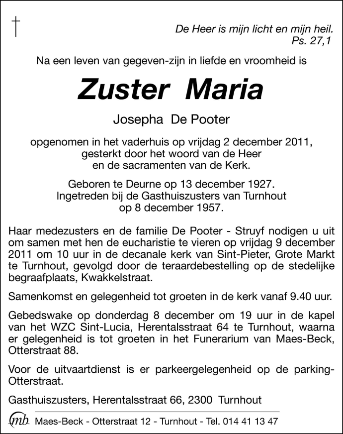 Zuster Maria
