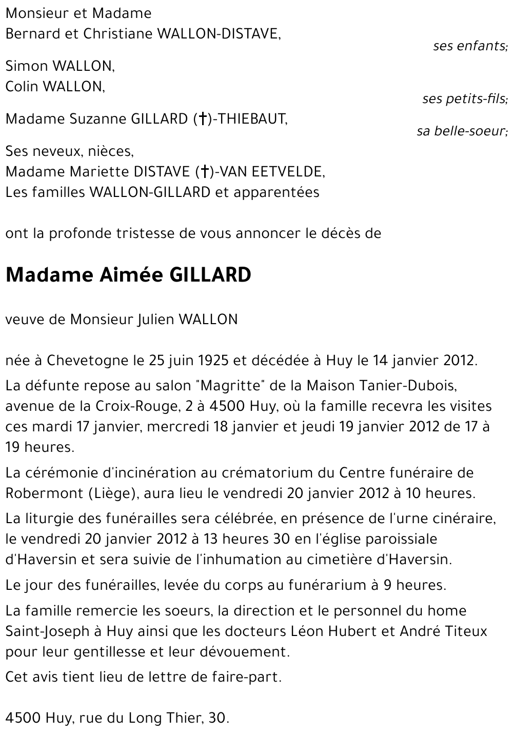 Aimée GILLARD