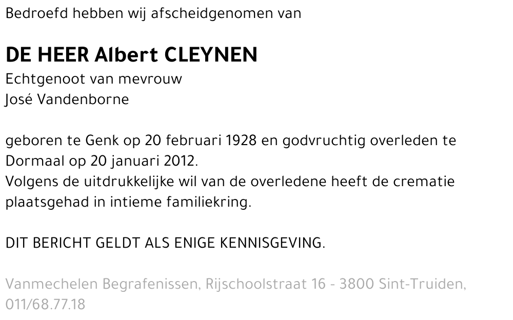Albert Cleynen