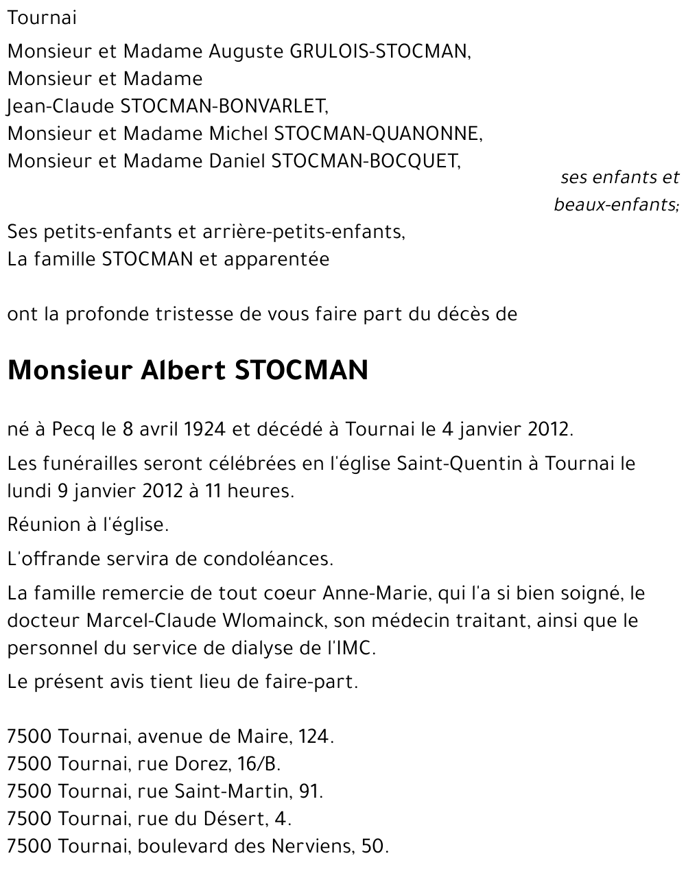 Albert STOCMAN