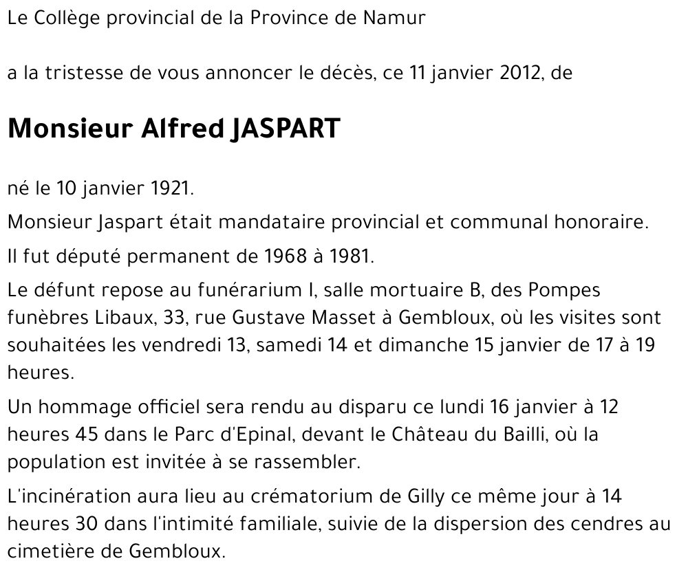Alfred JASPART
