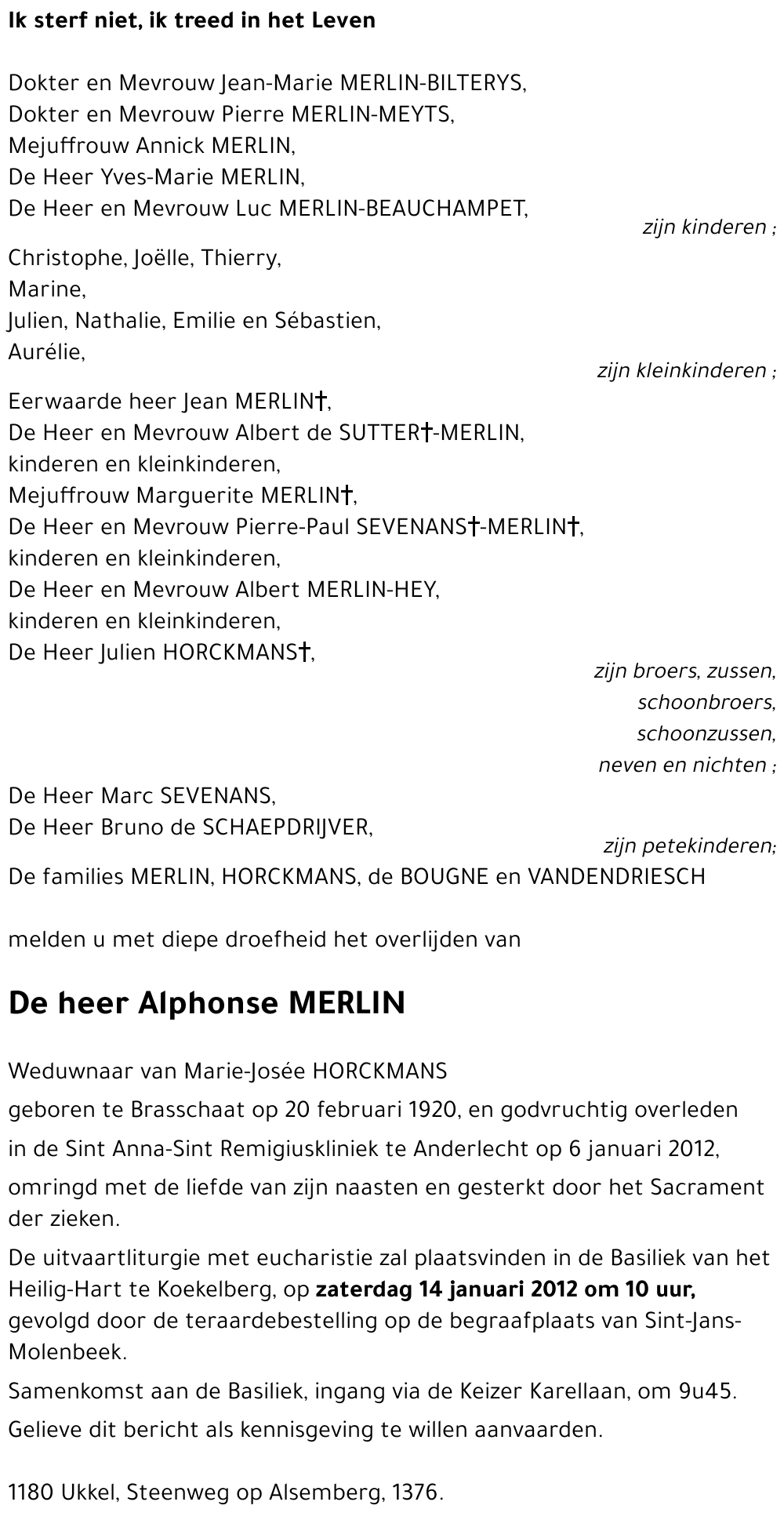 Alphonse MERLIN