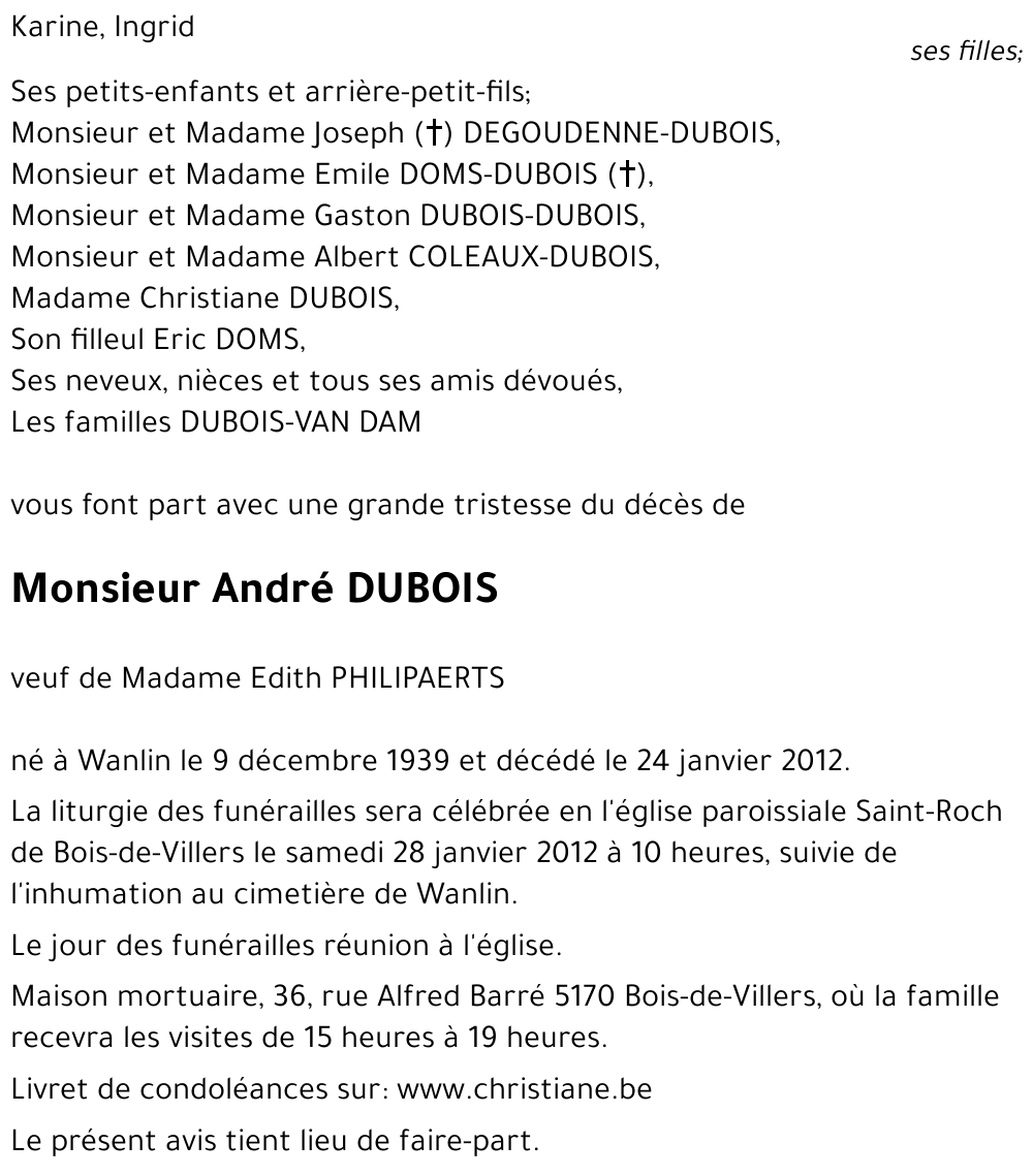 André DUBOIS