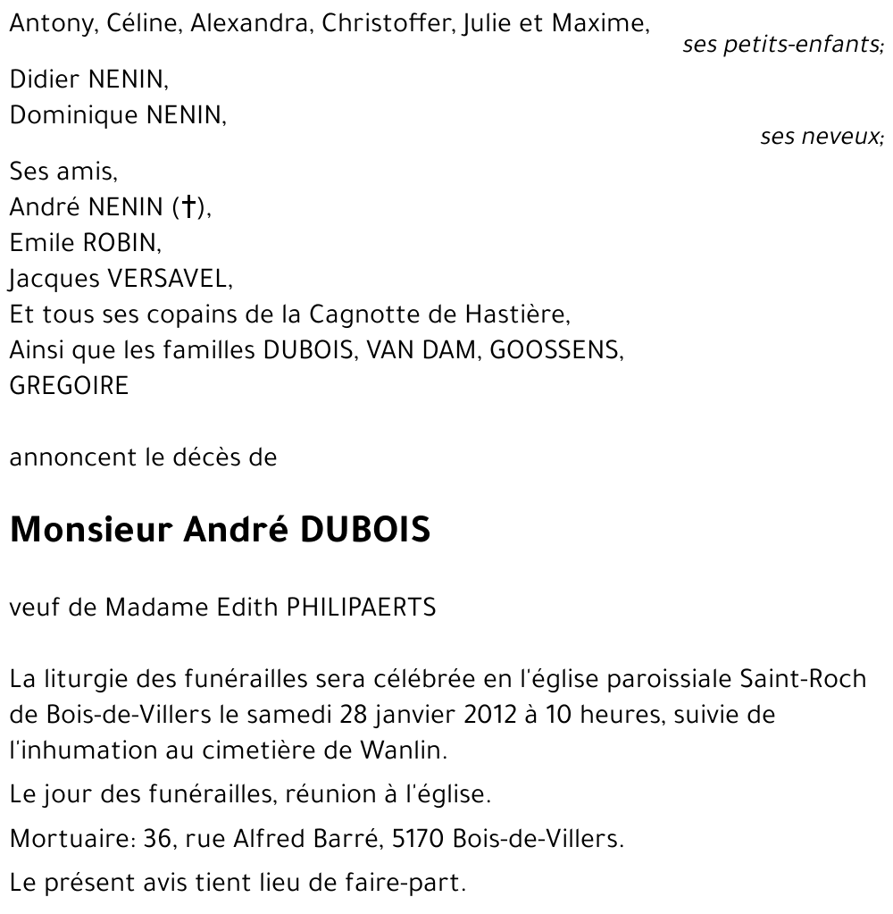 André DUBOIS