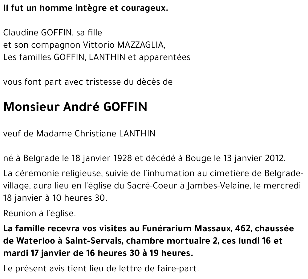 André GOFFIN