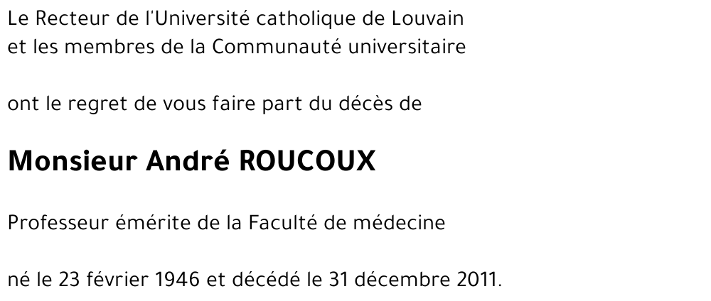 André ROUCOUX