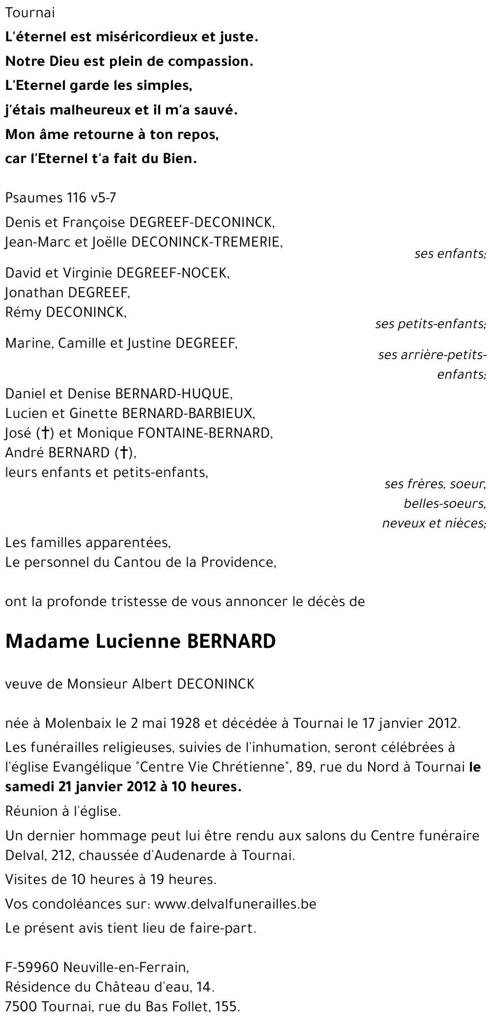 BERNARD Lucienne