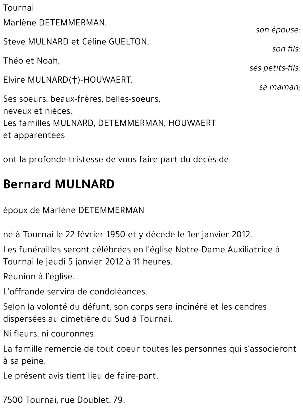 Bernard MULNARD