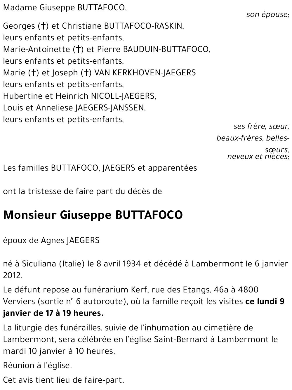 BUTTAFOCO Giuseppe