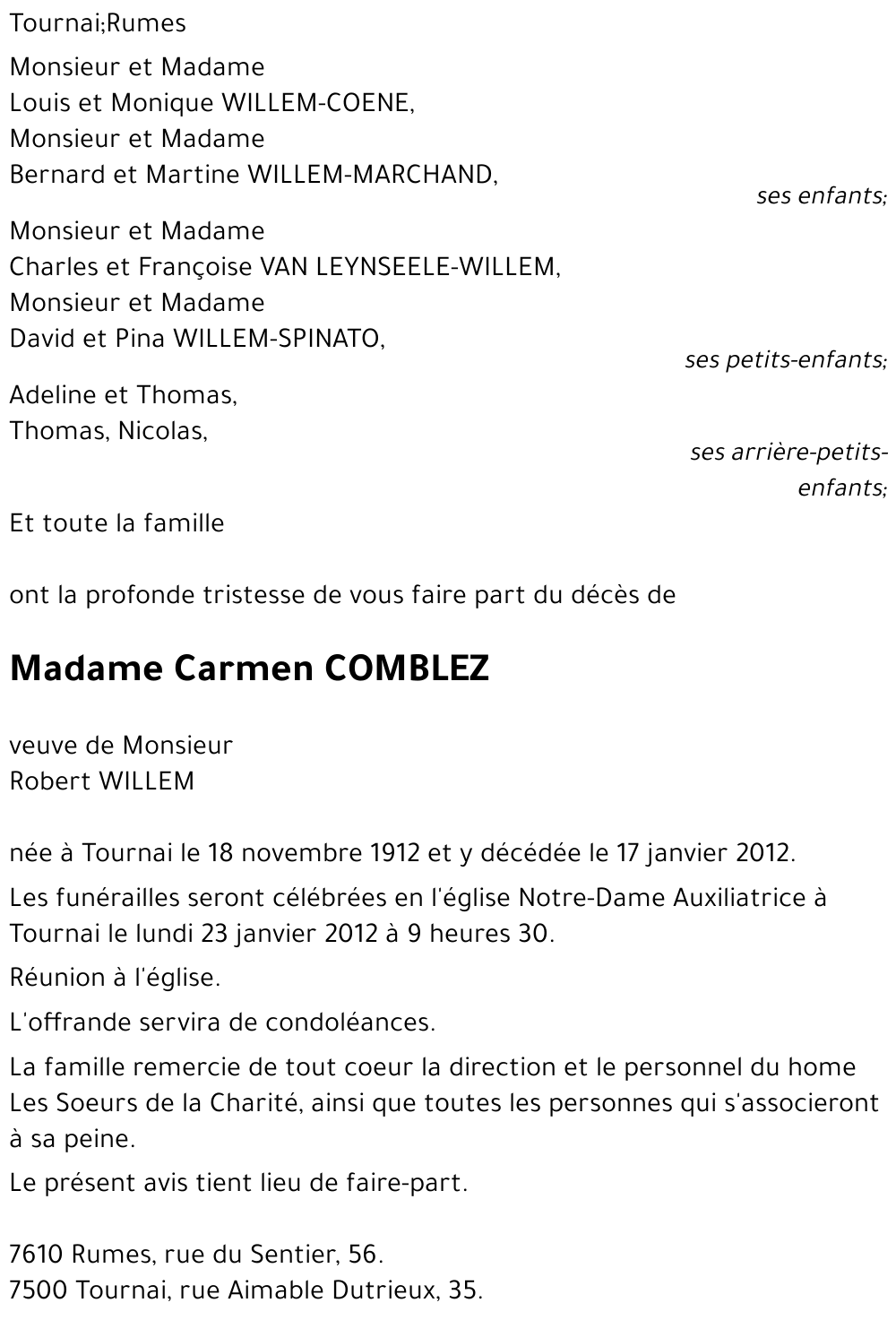 Carmen COMBLEZ