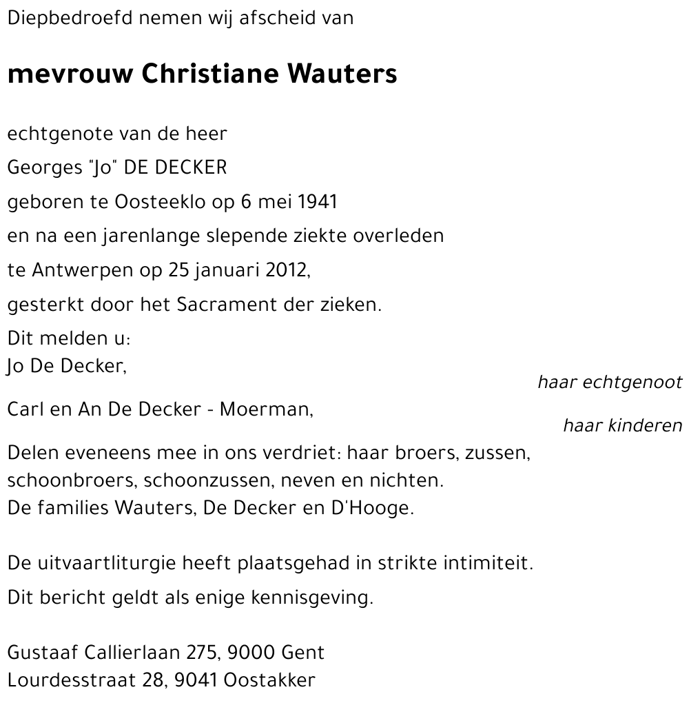 Christiane Wauters