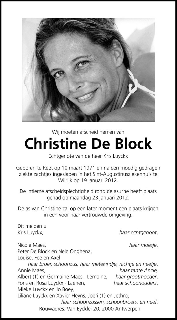 Christine De Block