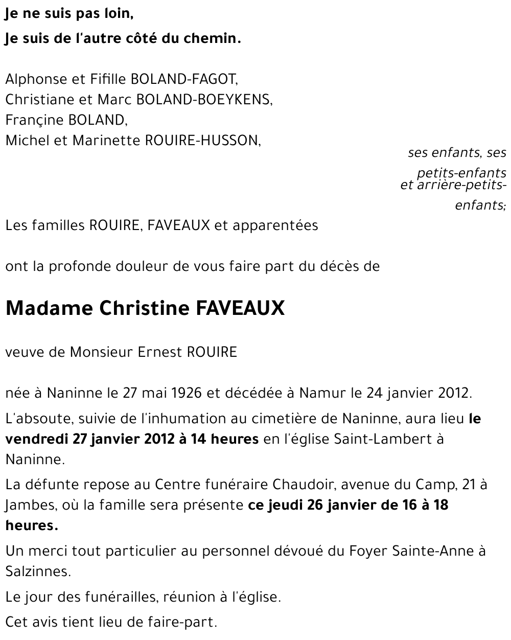 Christine FAVEAUX