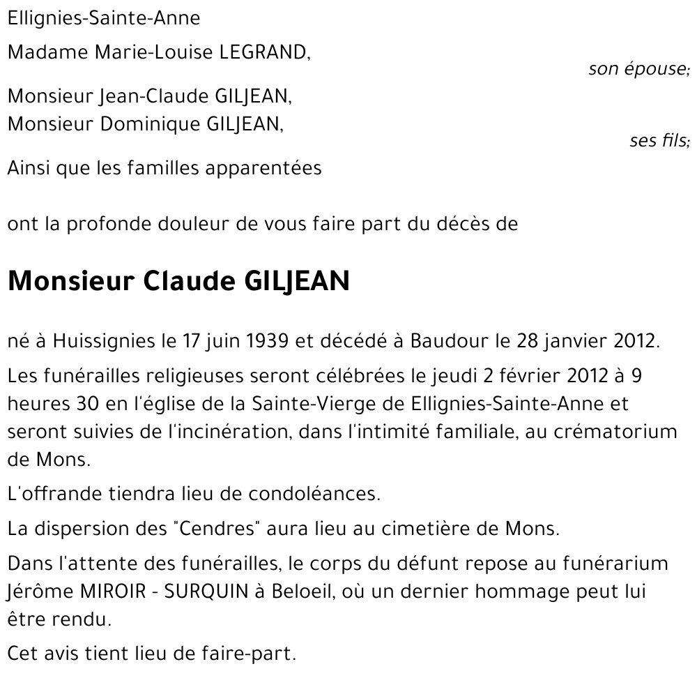 Claude GILJEAN