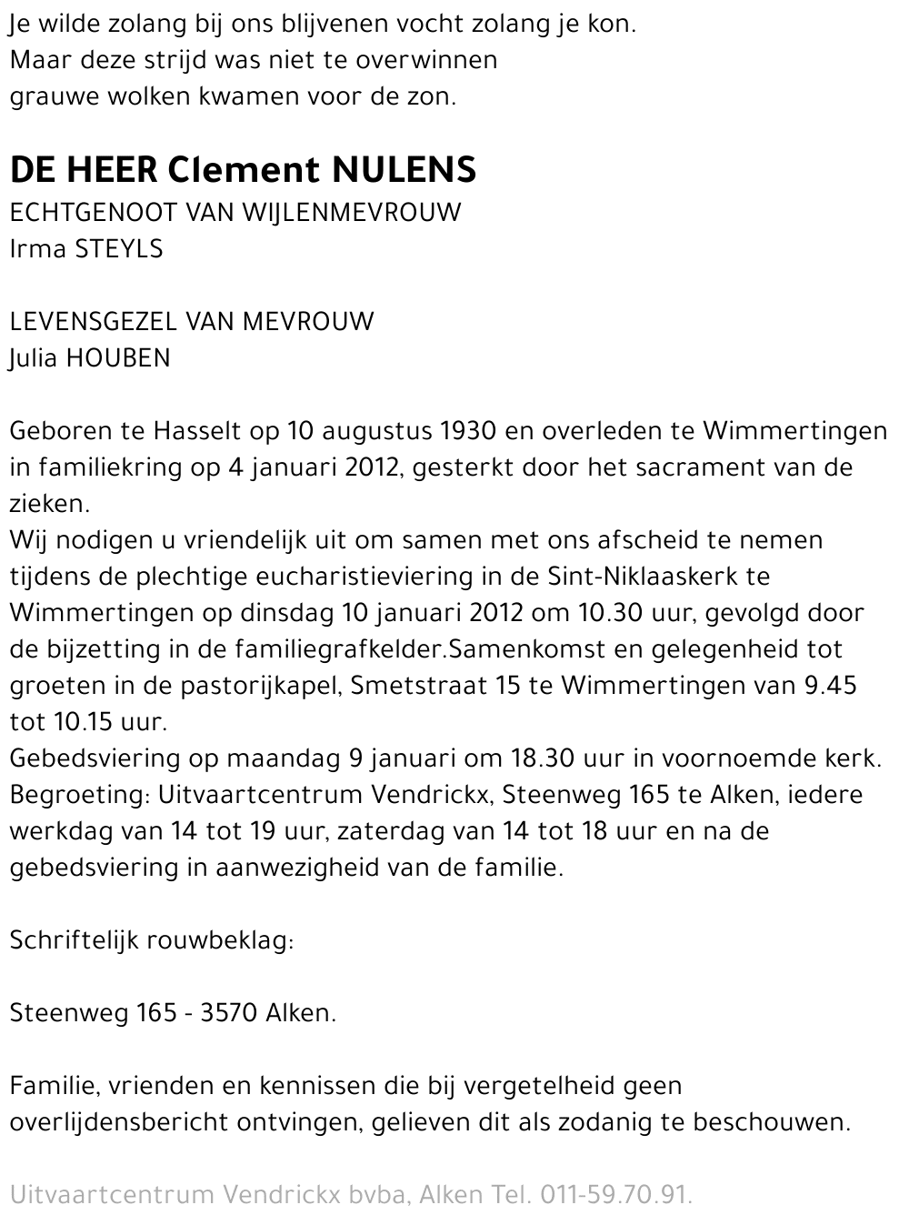 Clement Nulens