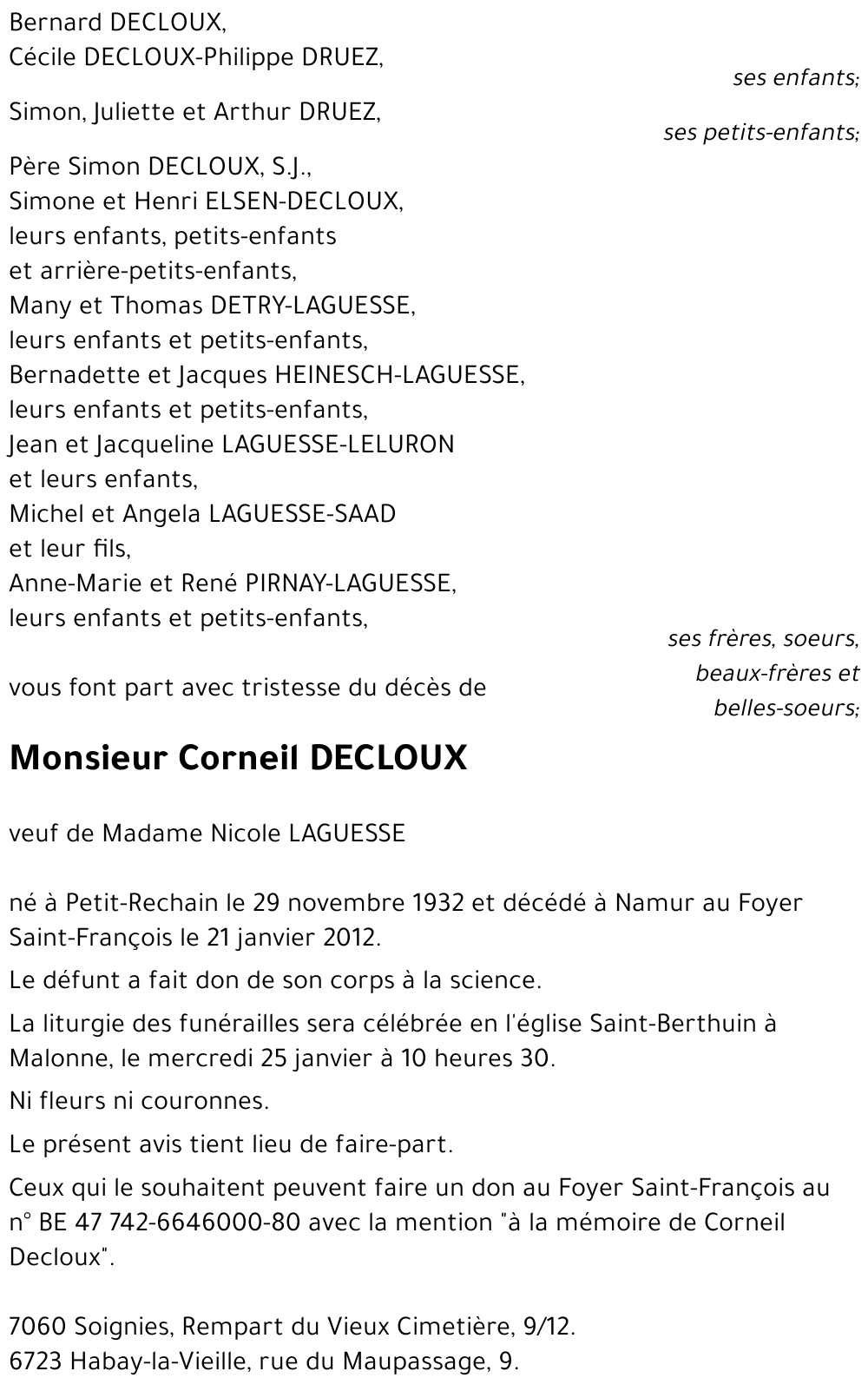Corneil DECLOUX