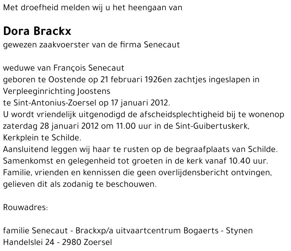 Dora Brackx