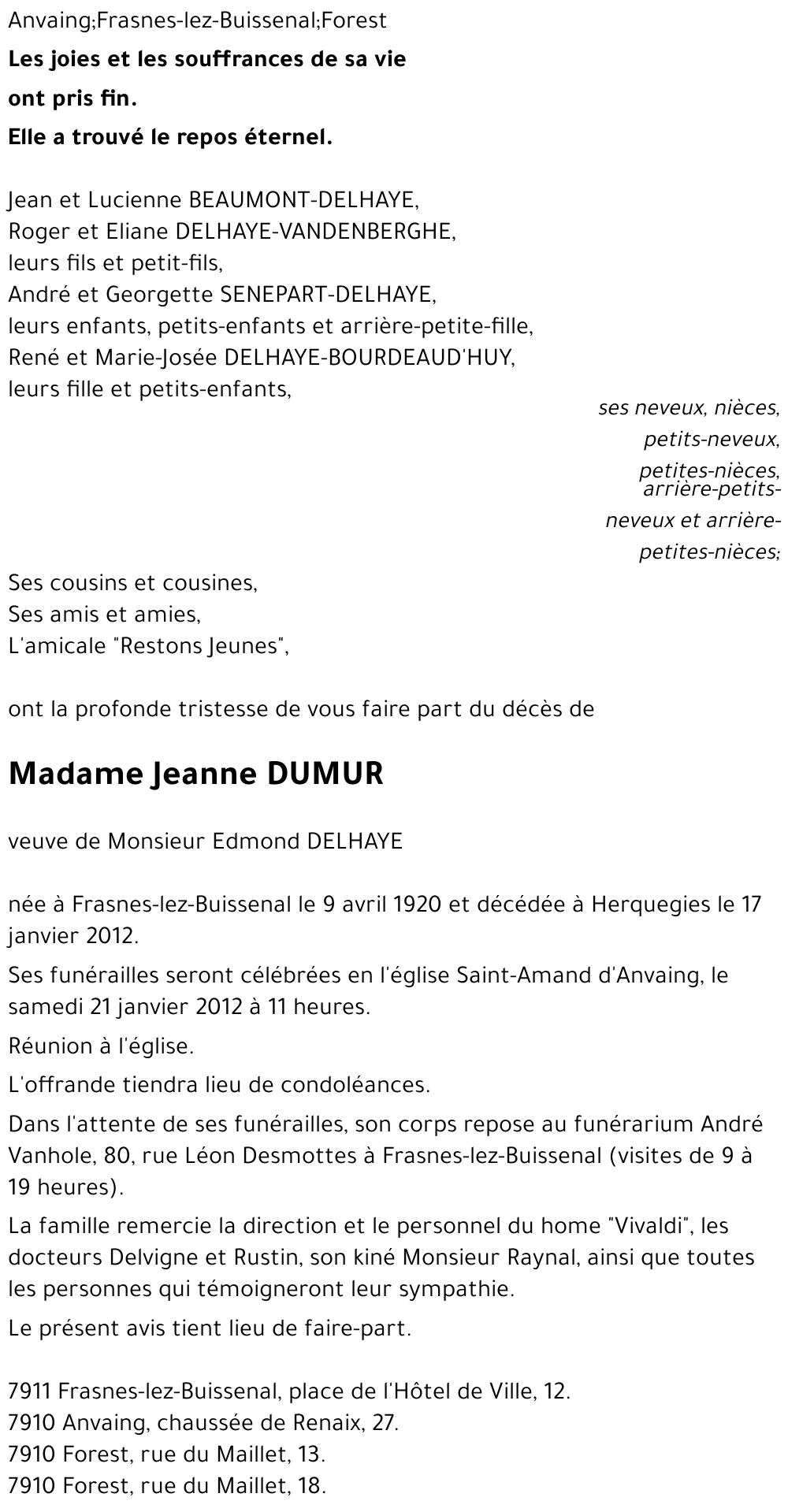 DUMUR Jeanne