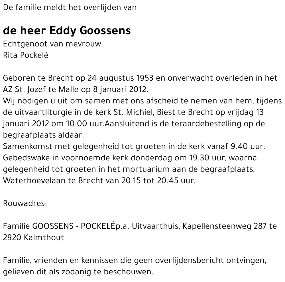 Eddy GOOSSENS