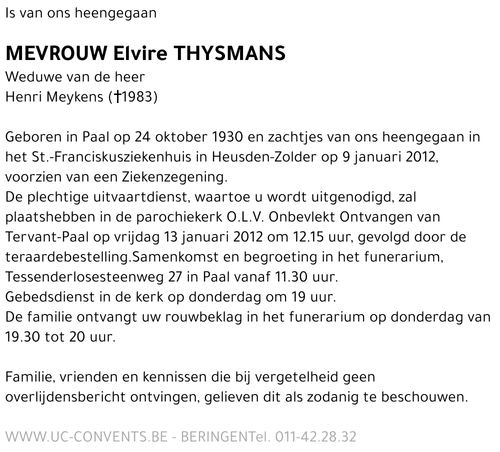 Elvire Thysmans