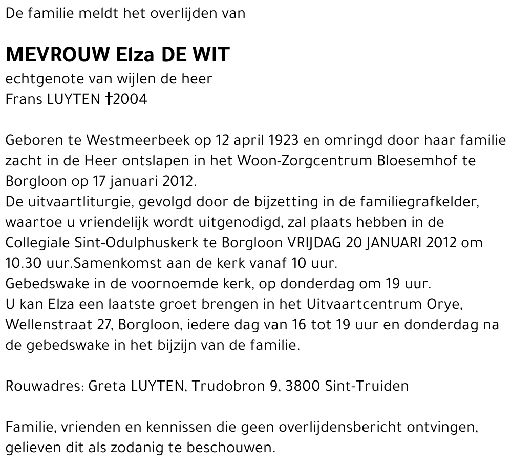 Elza DE WIT