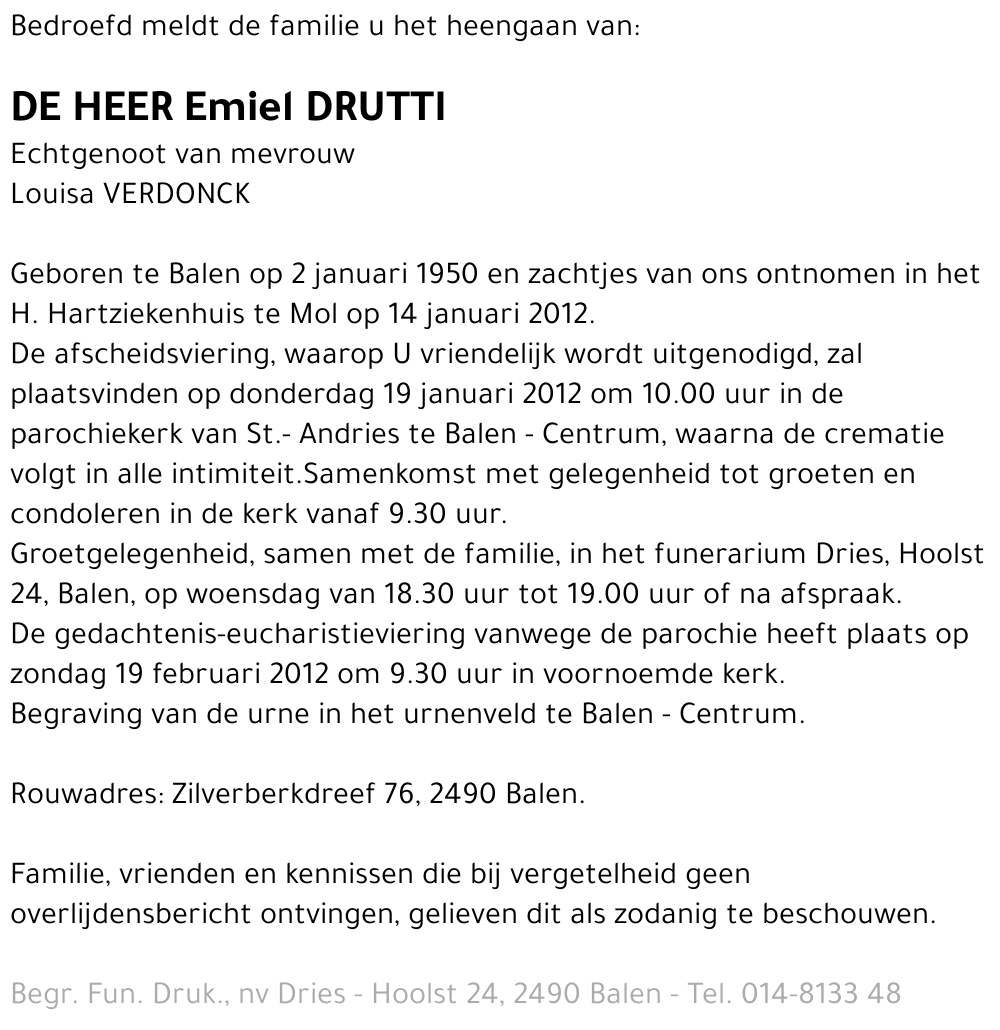 Emiel DRUTTI