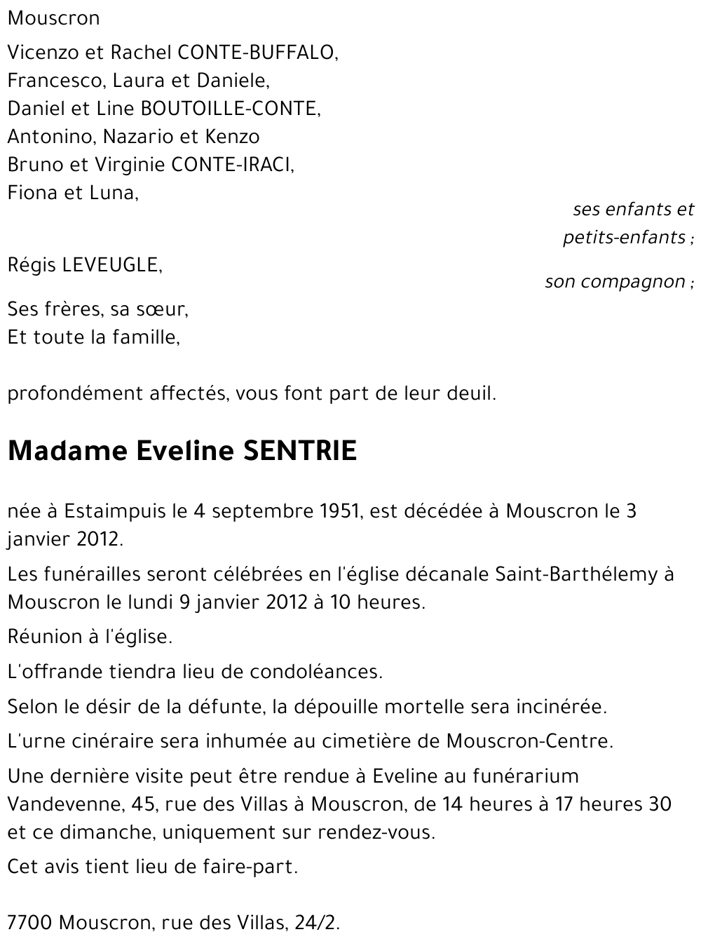 Eveline SENTRIE