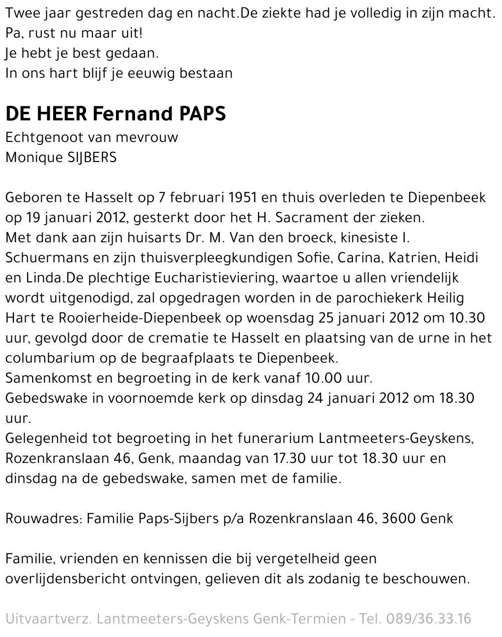 Fernand PAPS