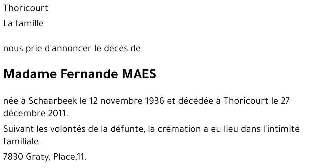 Fernande Maes