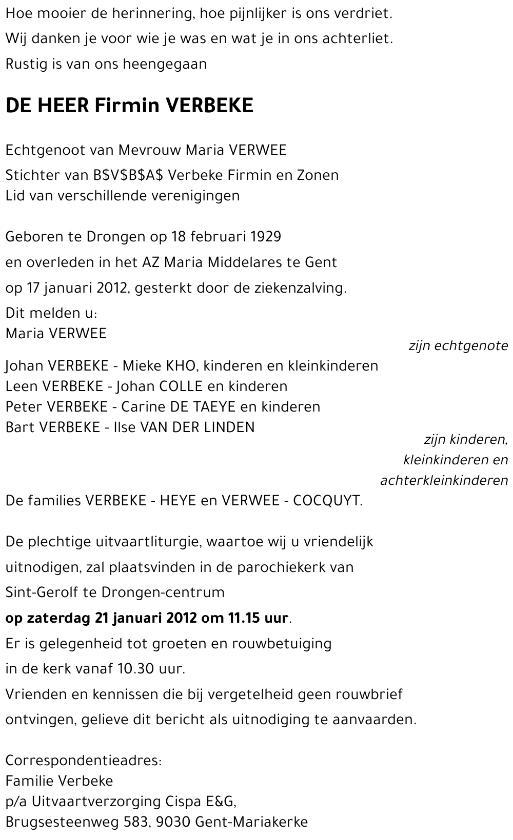 Firmin Verbeke
