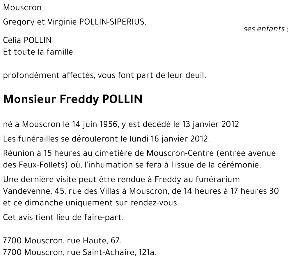 FREDDY POLLIN