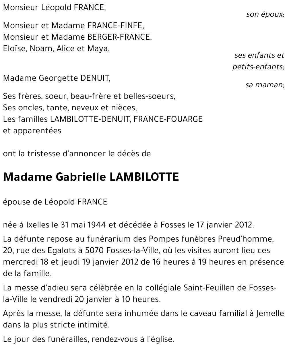 Gabrielle LAMBILOTTE