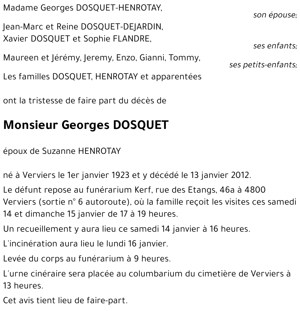 Georges DOSQUET