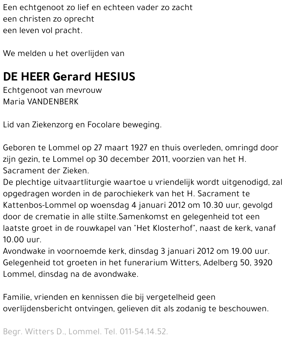 Gerard Hesius