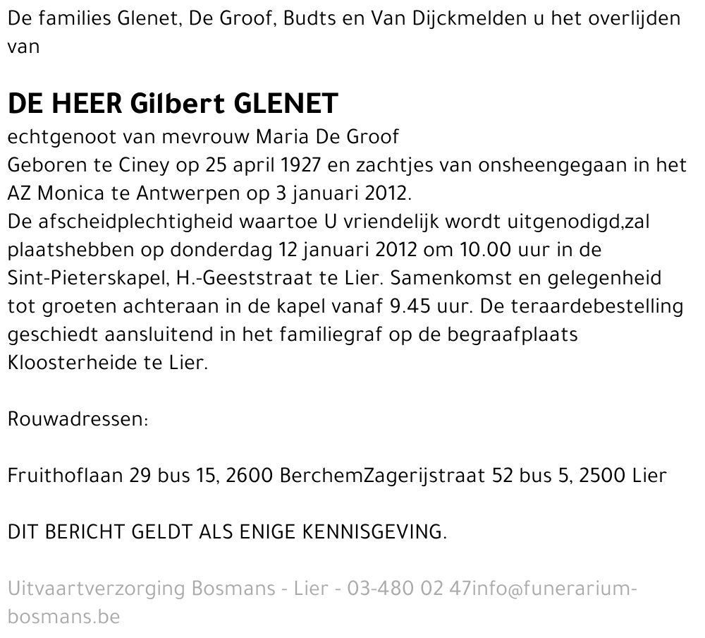 Gilbert Glenet