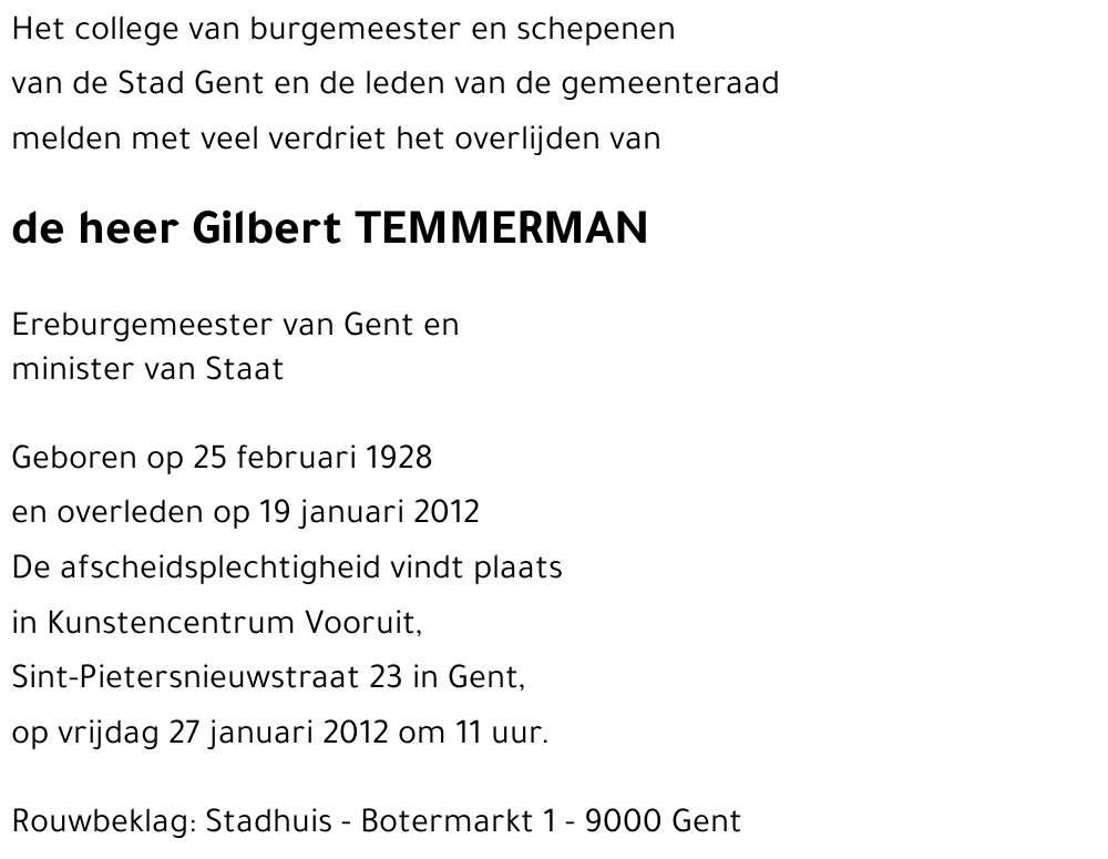 Gilbert TEMMERMAN