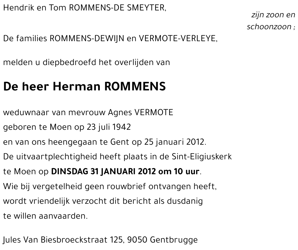 Herman ROMMENS
