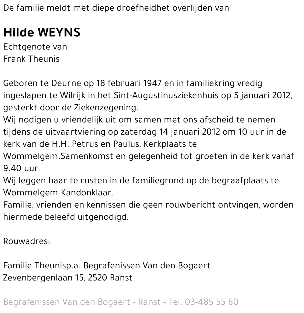 Hilde Weyns