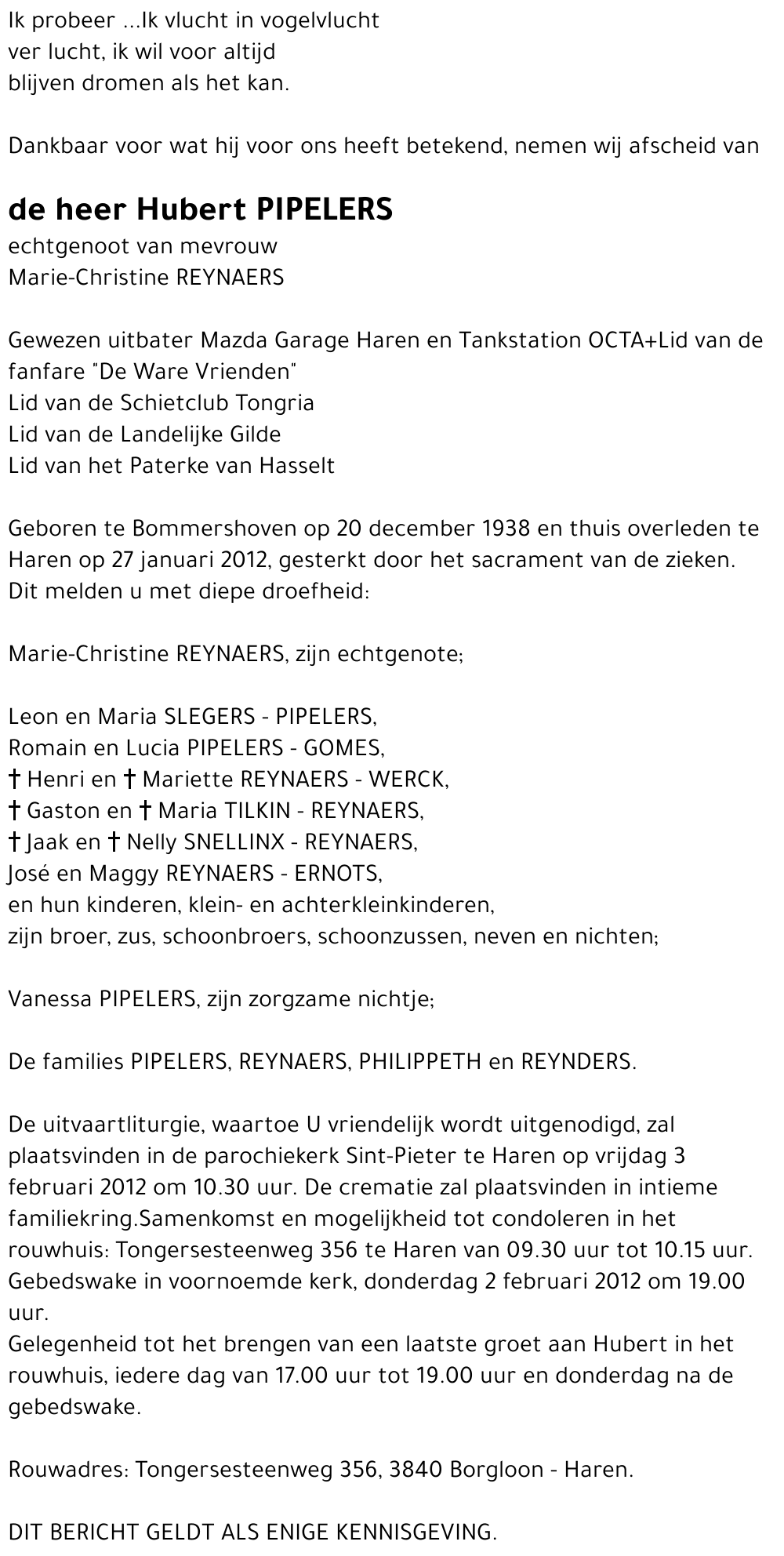 Hubert PIPELERS