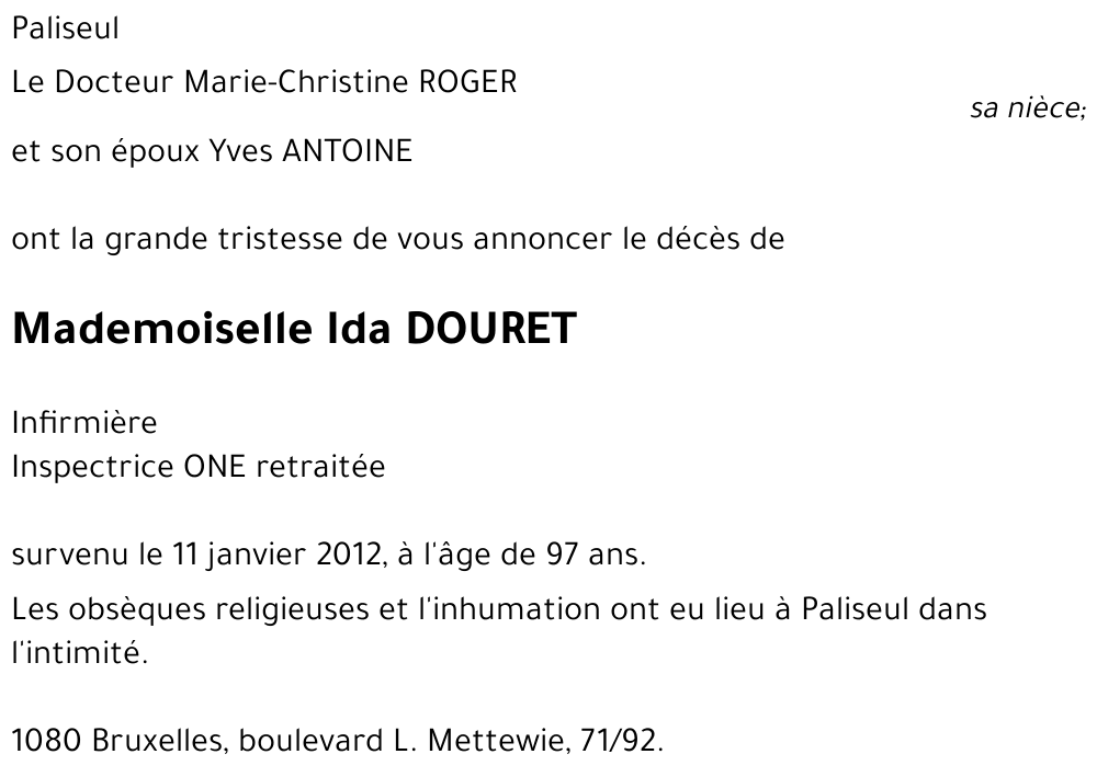 Ida DOURET