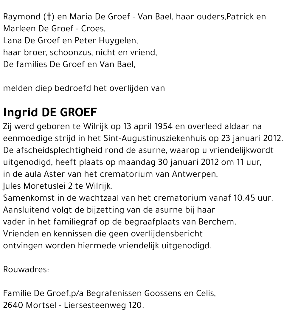 Ingrid De Groef